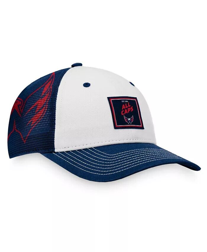 

Мужская темно-синяя, белая бейсболка Washington Capitals Block Party Snapback Fanatics, синий