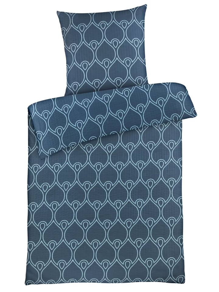 

Постельное белье Carpe Sonno Seersucker Sommer 135x200, синий