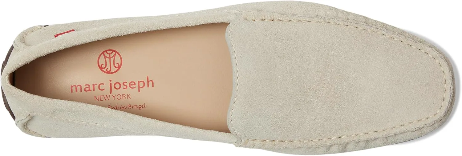 Мужские лоферы Marc Joseph New York из натуральной кожи, сделаны в Бразилии, модель Broadway, от белого — фото 3