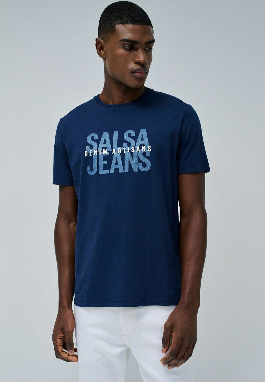 

Футболка с принтом Salsa Jeans, деним
