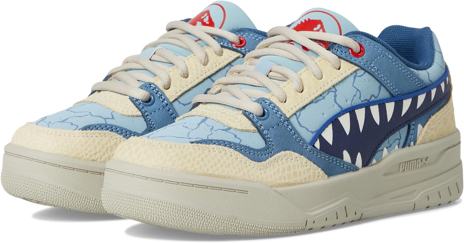 

Кроссовки PUMA Kids Rebound Retro Jurassic World Shoes, цвет Seafoam/Navy/Creamy Vanilla
