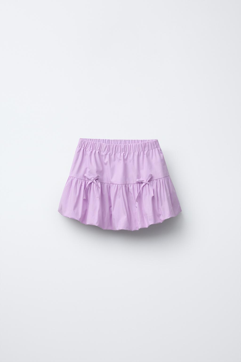 

Юбка-баллон с бантиками ZARA, цвет Lilac