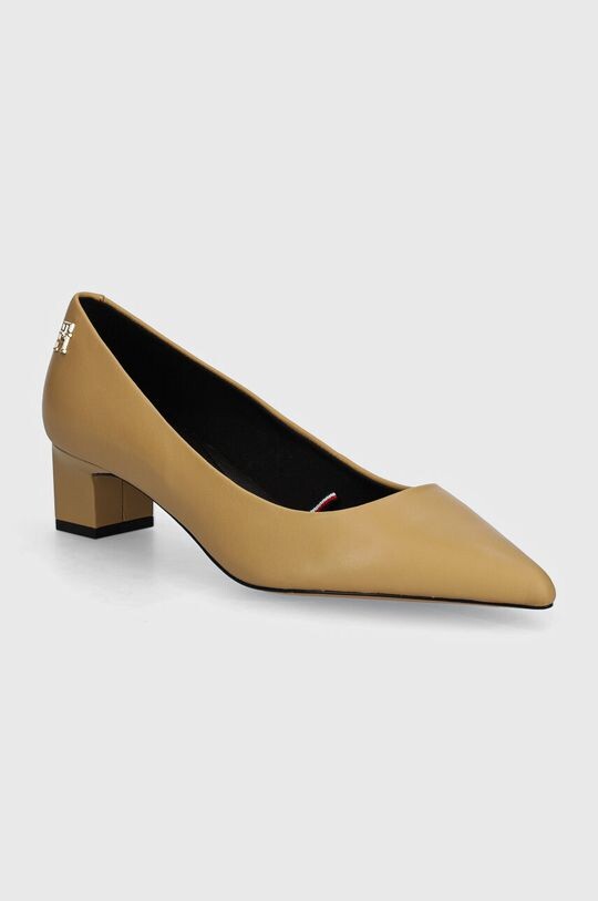 

Кожаные туфли TH Mid HEEL PUMP Tommy Hilfiger, бежевый