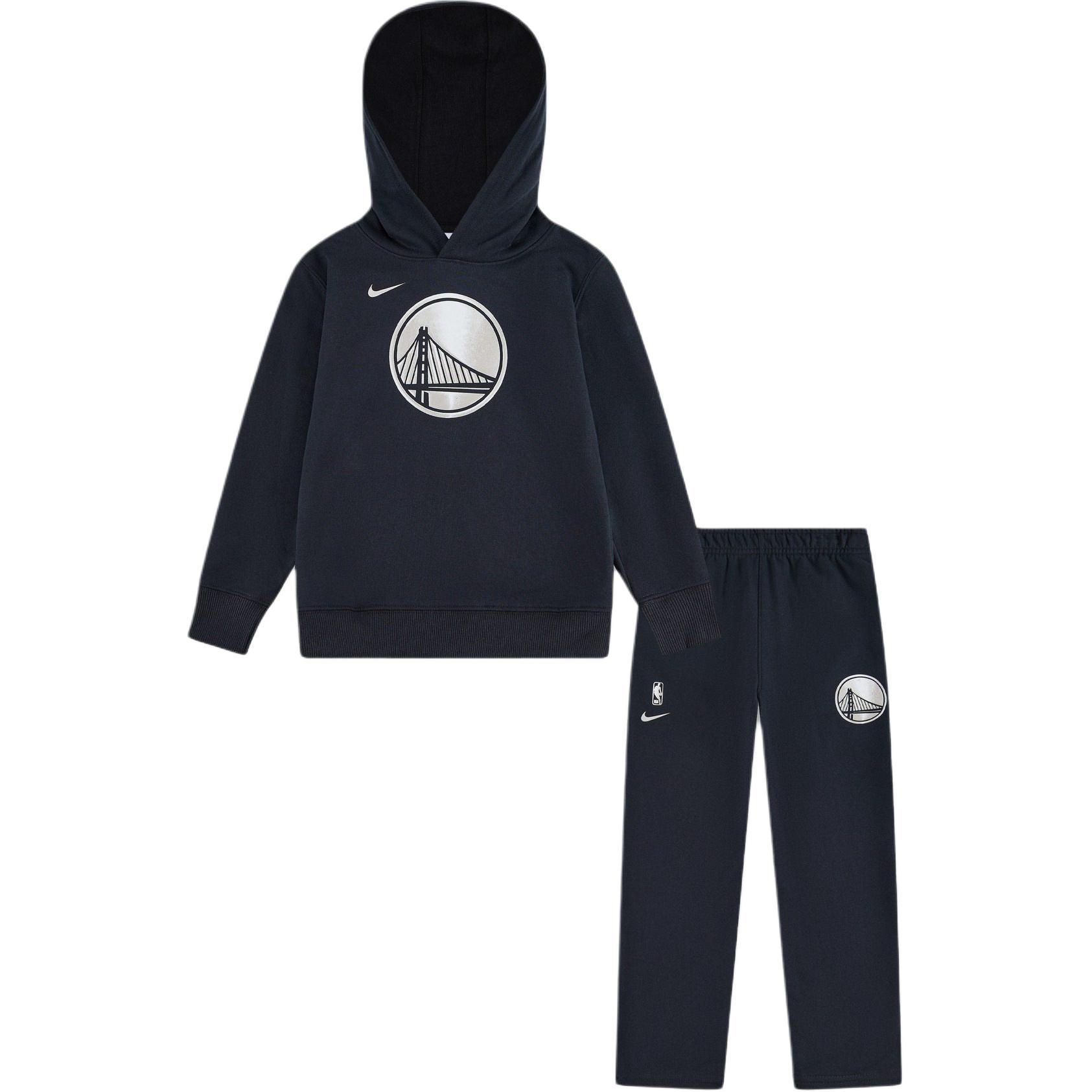 

Nike Nba casual sportswear golden state warriors club fleece black для детей 3-7 лет