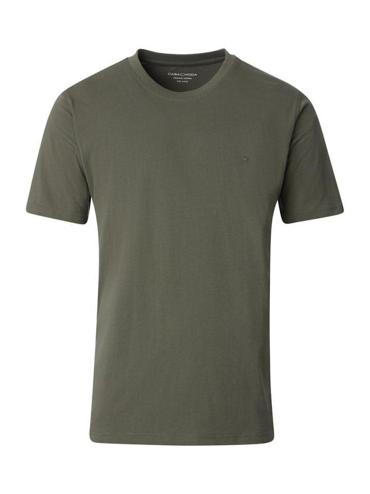 

Мужская футболка с круглым вырезом зеленого цвета Venti