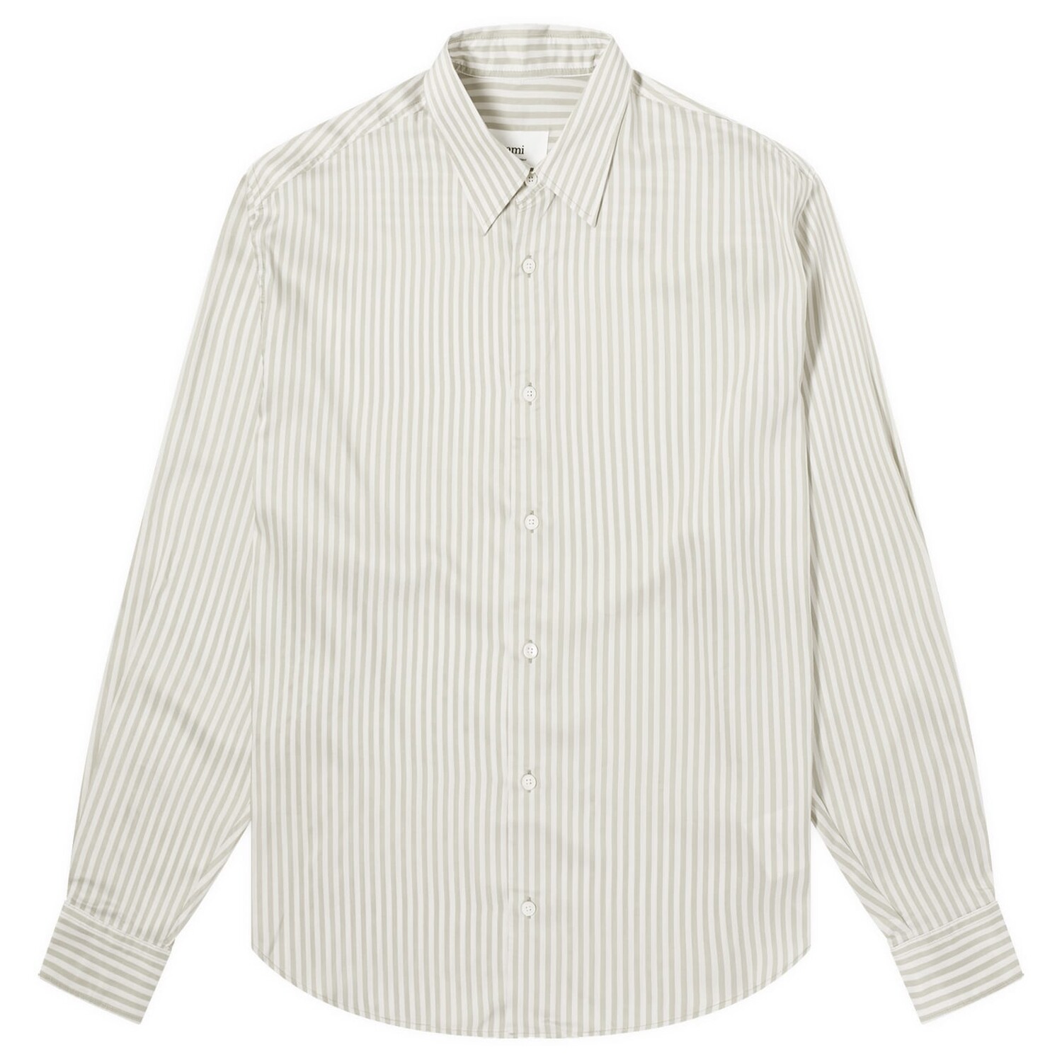 

Рубашка Ami Paris Boxy Stripe Shirt, цвет Chalk & Sage