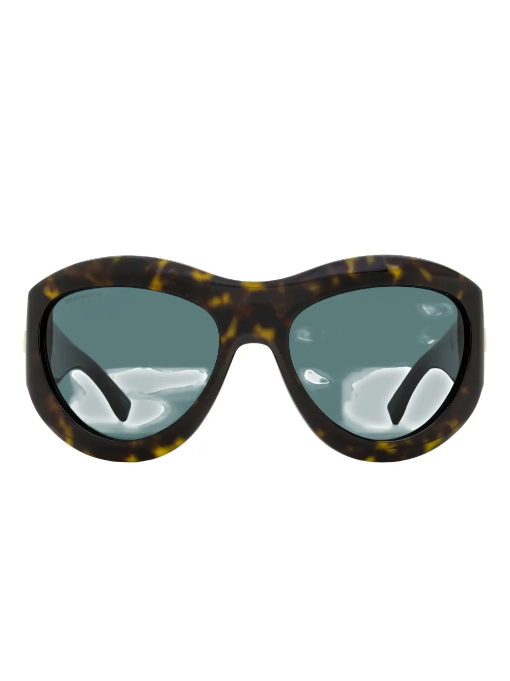 

Солнцезащитные очки в овальной оправе DSQUARED2 EYEWEAR, коричневый