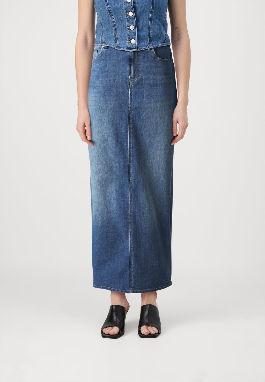 

Джинсовая юбка ONLWALO SLIT SKIRT ONLY, синий деним