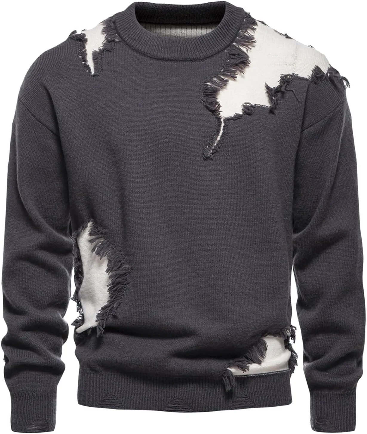 

Мужской графический вязаный свитер Cambkatl — утепленный зимний пуловер с длинным рукавом