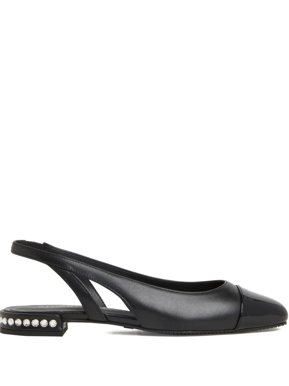 Туфли-слингбэк с кристаллами Stuart Weitzman, черный