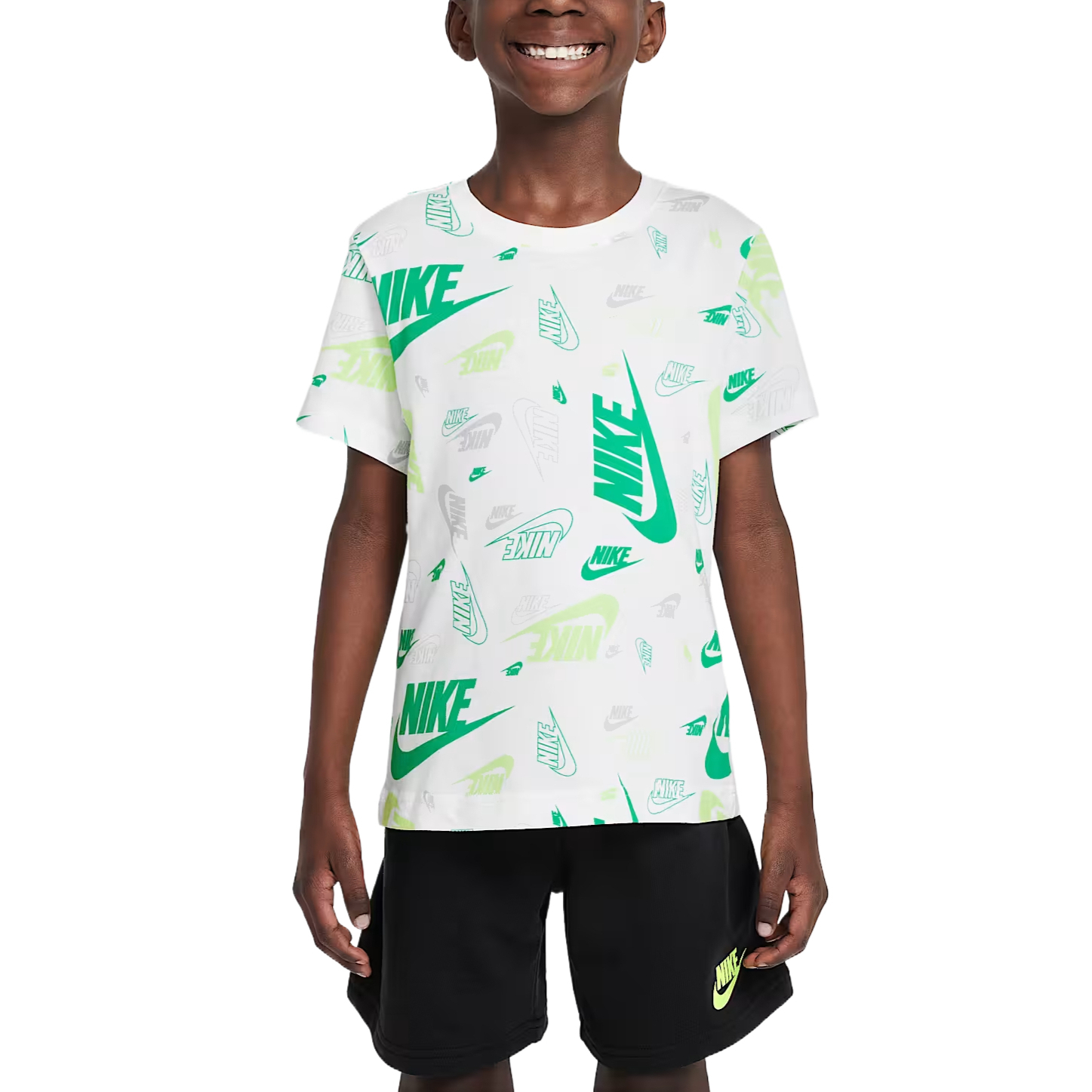 Nike Повседневный спортивный костюм 2 предмета black white для детей 3-7 лет — фото 4