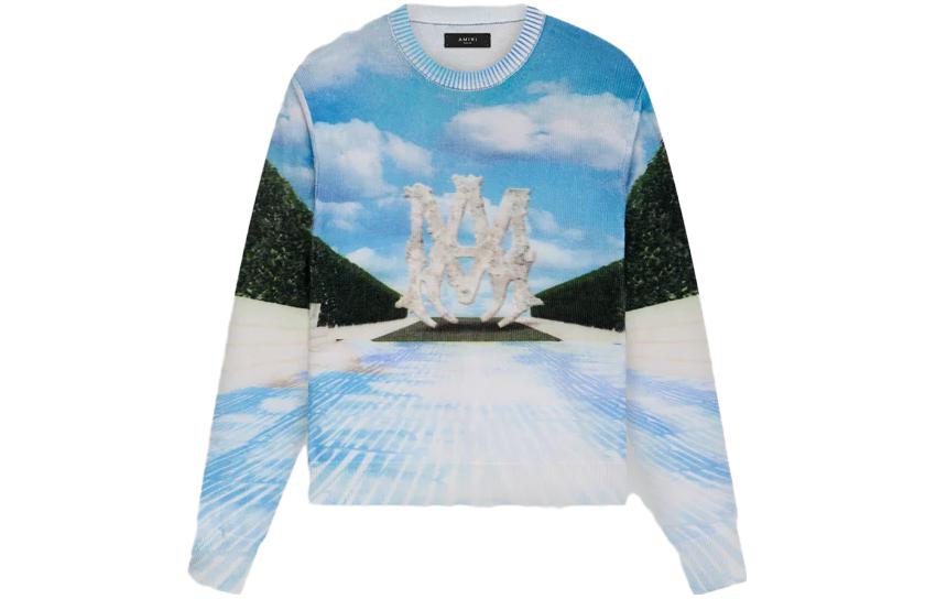 

Свитер мужской синий AMIRI