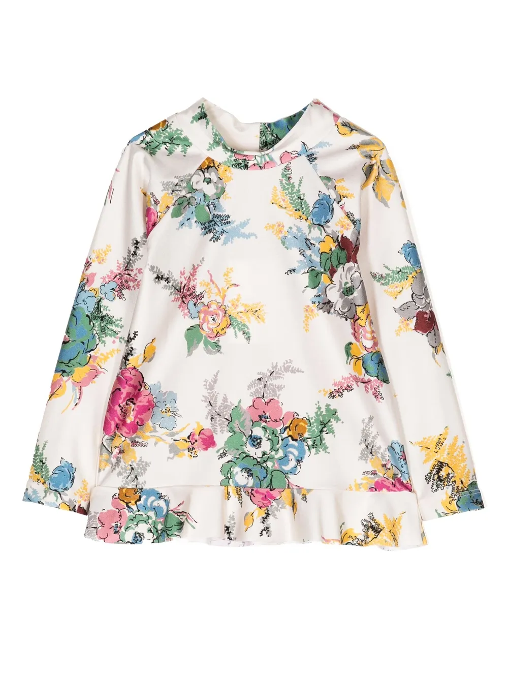 

Рубашка Clover с оборками ZIMMERMANN Kids, мультиколор