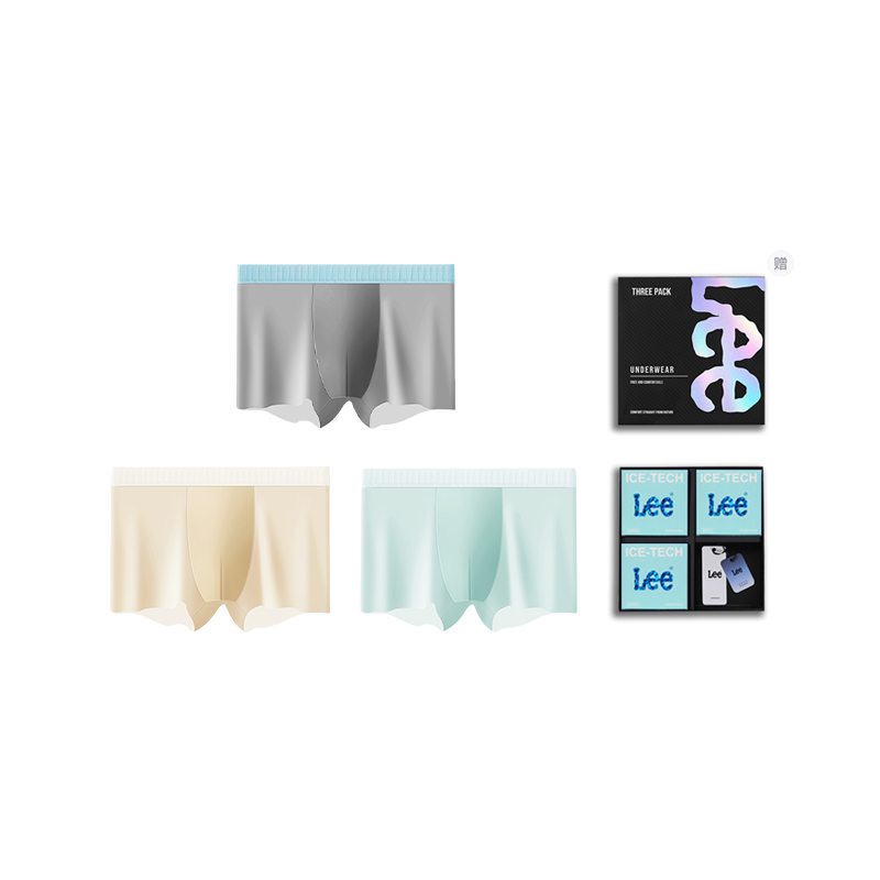 

Мужские трусы боксеры упаковка 3 штуки Lee, зеленый