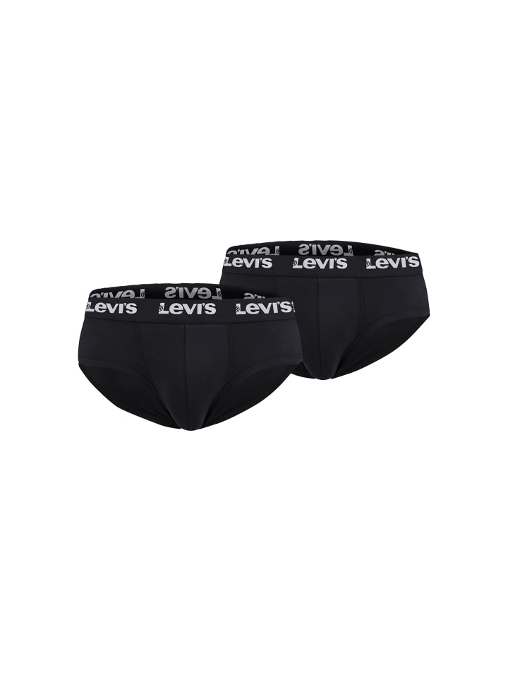 Levi´s Боксерские шорты LEVIS Men Repeat Logo Brief 2P черного цвета
