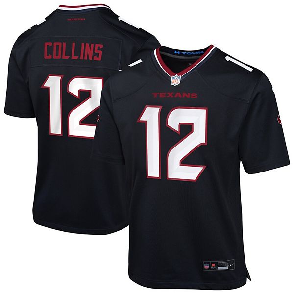 Молодежная футболка Houston Texans Nico Collins в цвете navy Nike