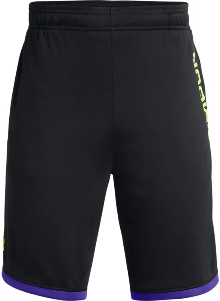 Детские шорты Under Armour Stunt 3.0 с принтом, Black (002)/Pink Shock