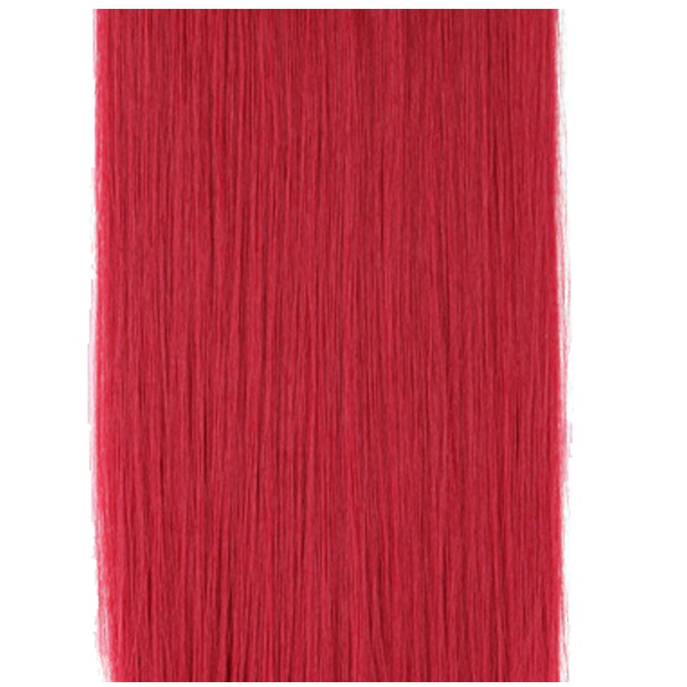 Накладные волосы fashiongirl clip-in extensions #60 platinblond - 65 cm Fashiongirl, feuerrot - 40 cm, количество 1 шт. — фото 2