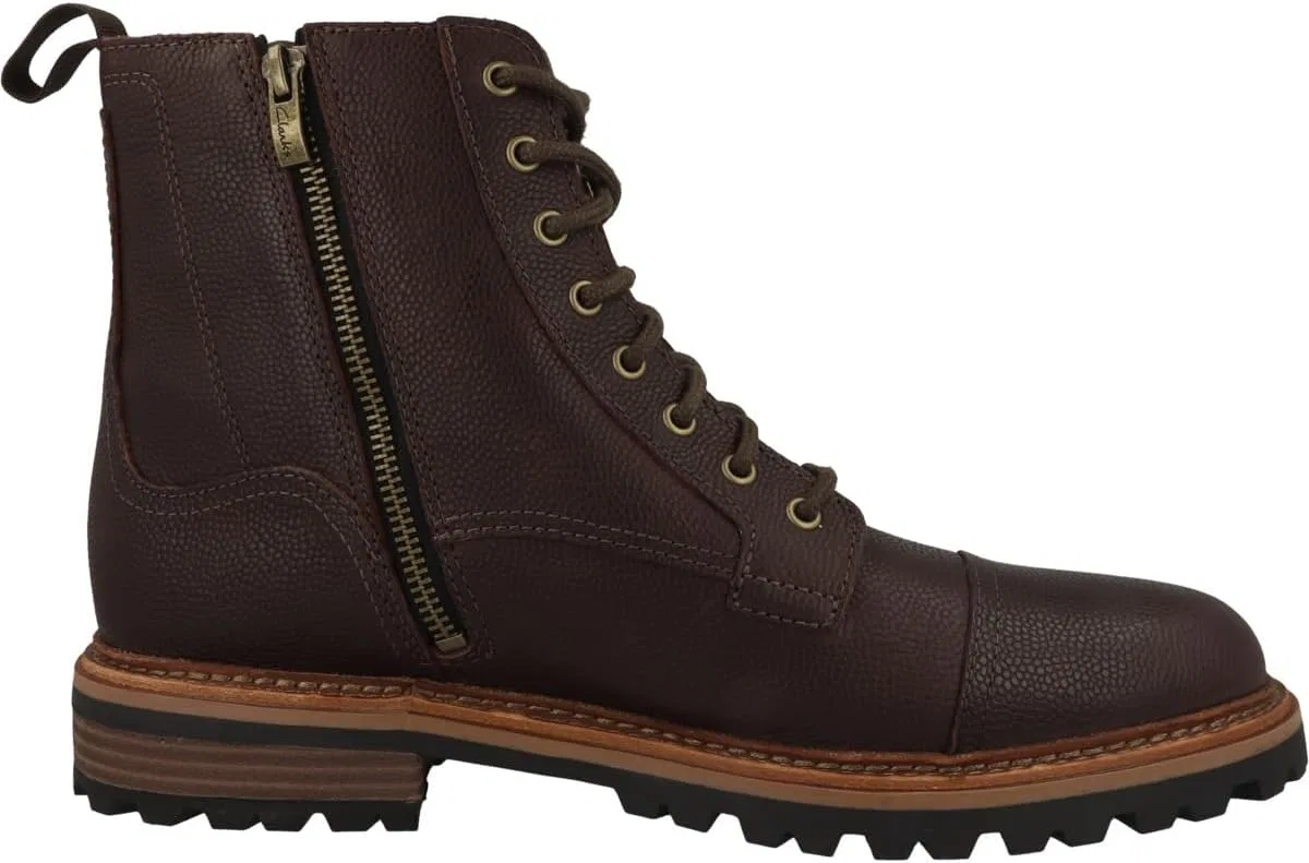 Мужские кроссовки Clarks Clarkridge Hi Trainers, коричневый — фото 3