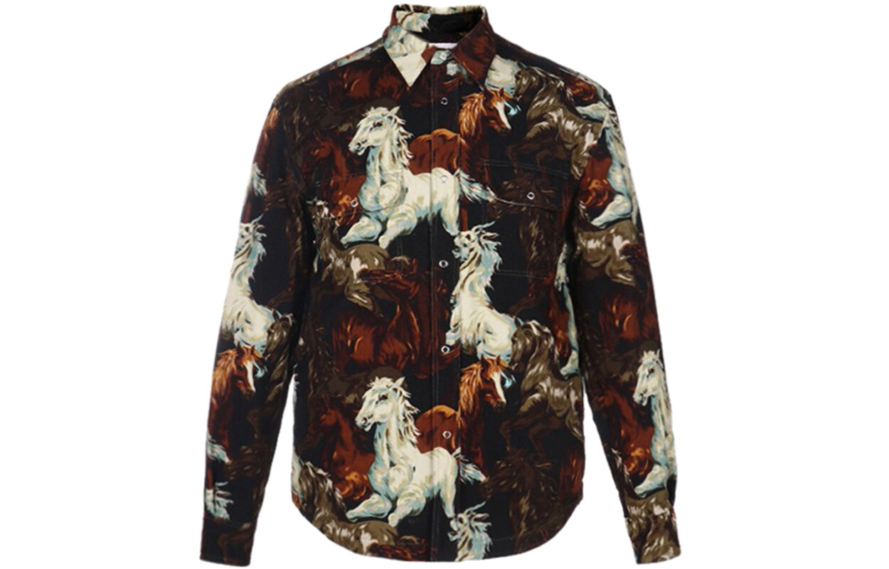 

Рубашка мужская Kenzo, черный / коричневый