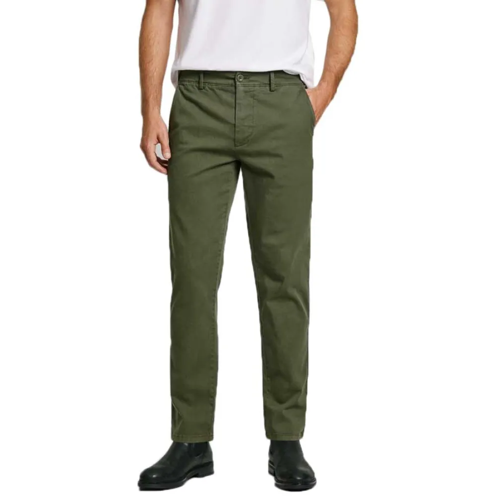 

Брюки чинос Pepe Jeans Slim Fit Twill, зеленый