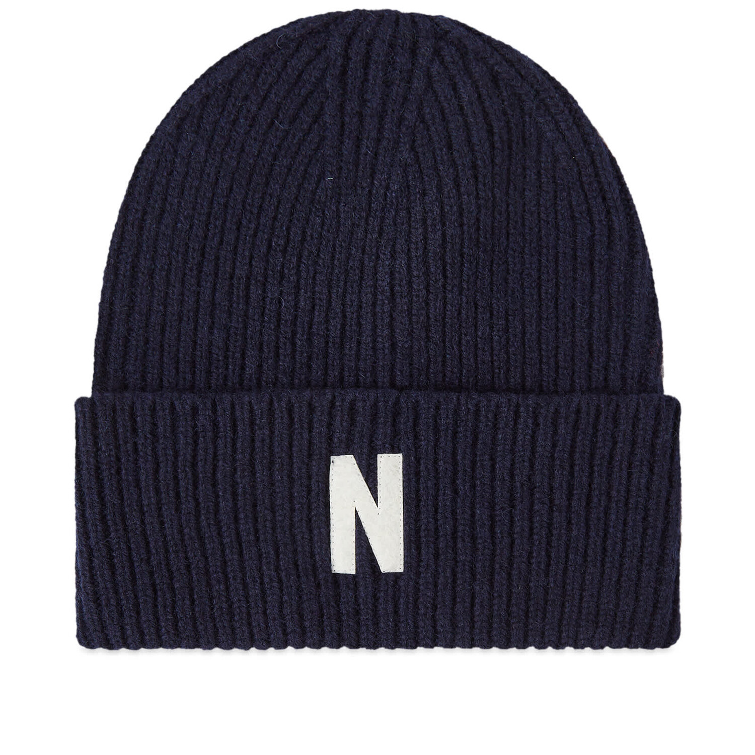 

Шапка Norse Projects N Logo, темно-синий