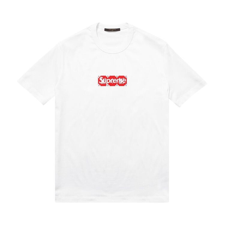 

Футболка Louis Vuitton x Supreme Box Logo Tee White, белый