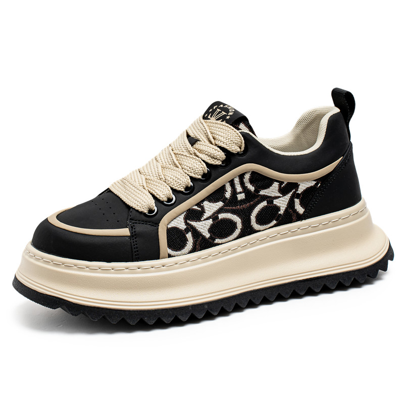 

Низкие повседневные туфли для мужчин с амортизацией, противоскользящие, износостойкие, поддерживающие и балансирующие Boogie Bear, Black