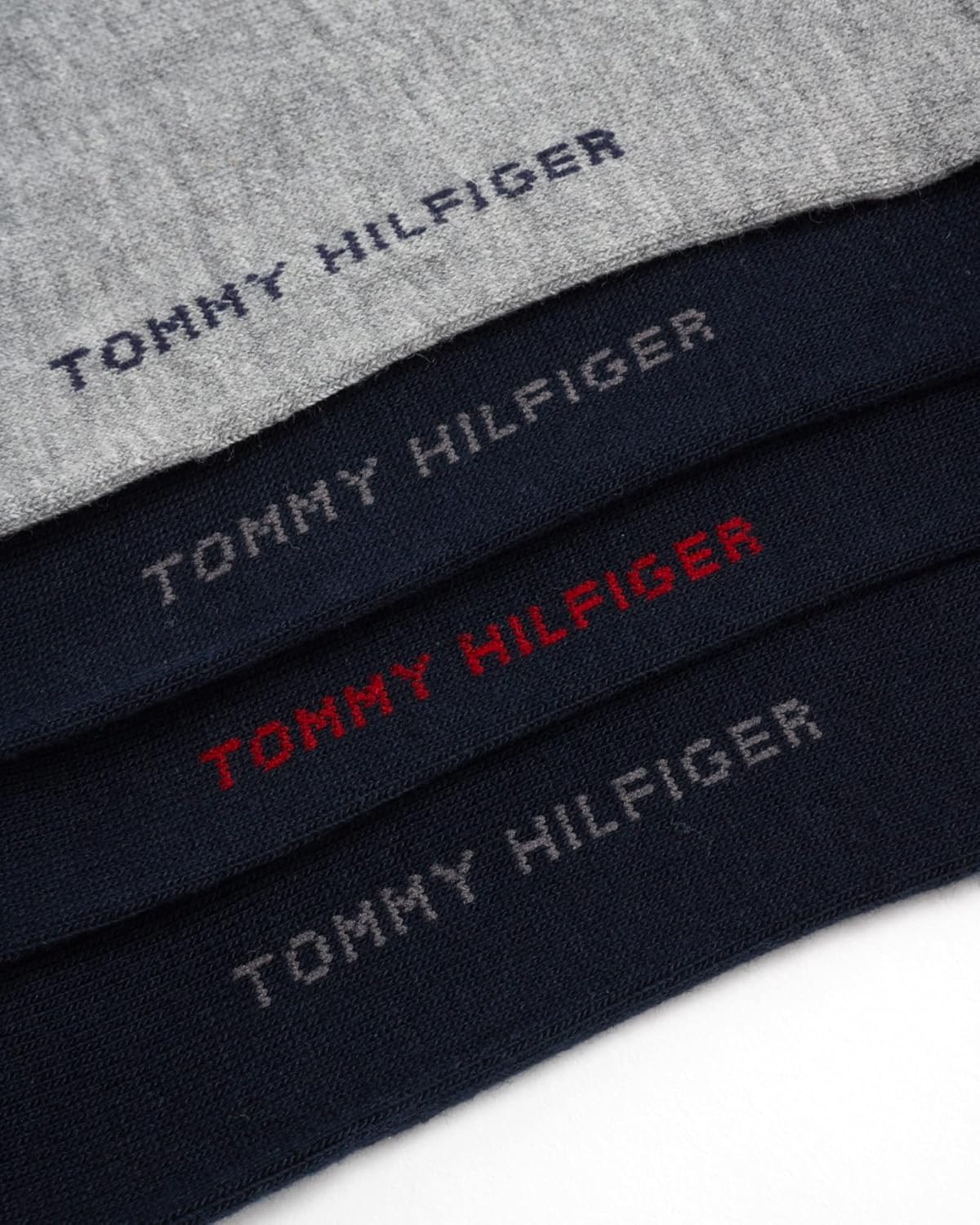 Мужские носки Tommy Hilfiger из дышащей эластичной ткани с мягкой подкладкой - 8 пар, Navy Assorted — фото 4