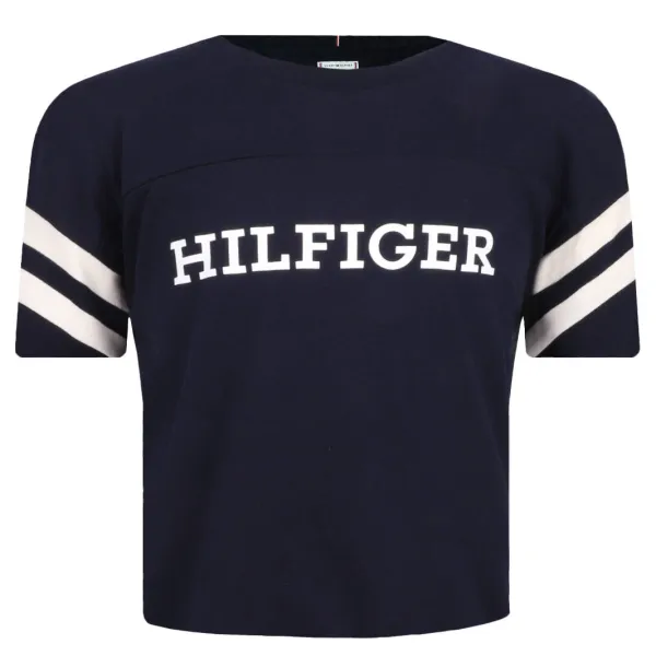 

Укороченная футболка Tommy Hilfiger, синий