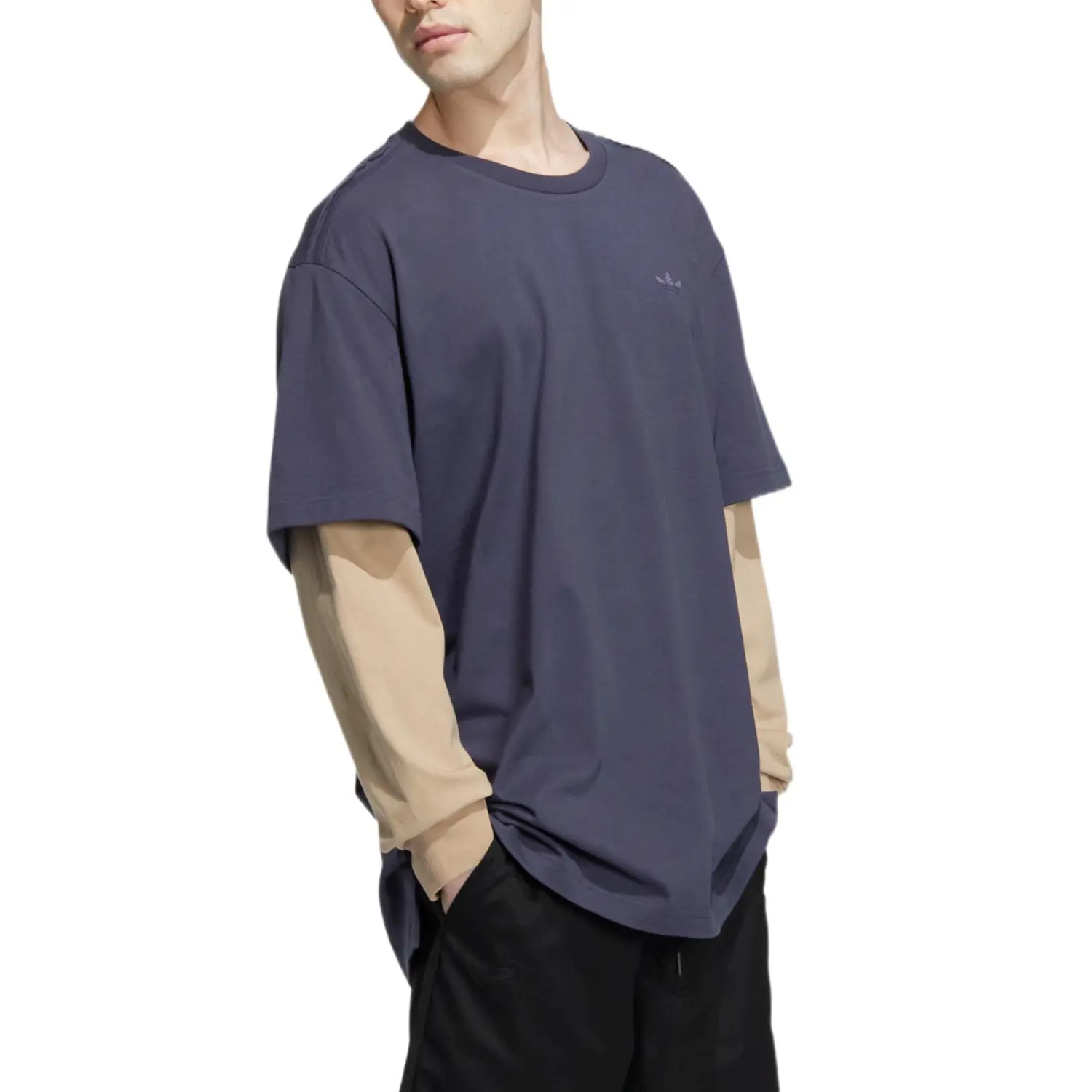 Футболка CHARR MORITA унисекс темно-синяя Adidas Originals, темно-синий — фото 4