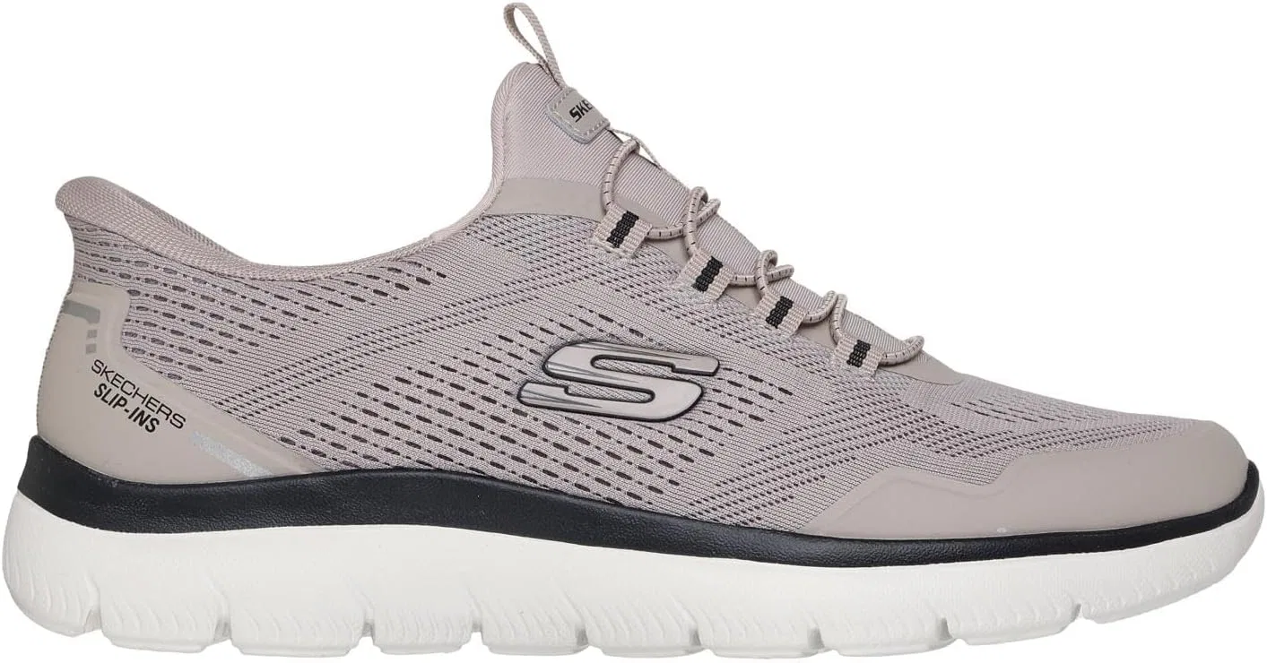 Мужские кроссовки Skechers Summits Top Rate, Taupe Mesh Black Tpu — фото 4