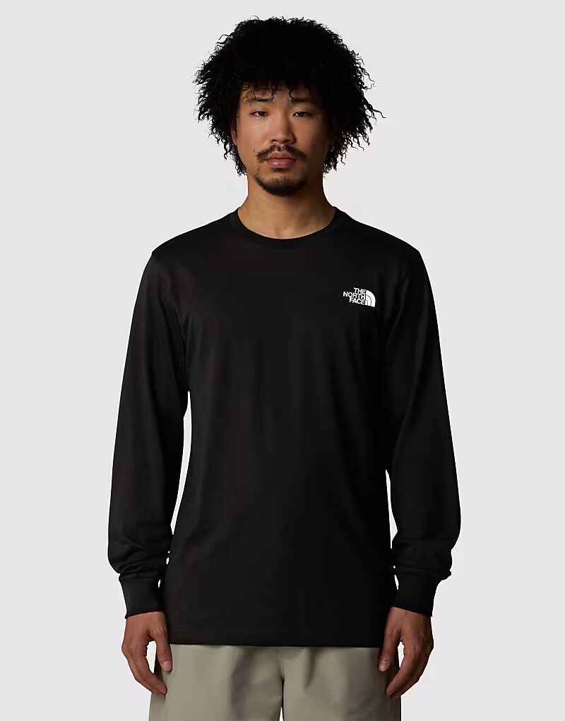 

Футболка с длинными рукавами The North Face Easy в черном цвете