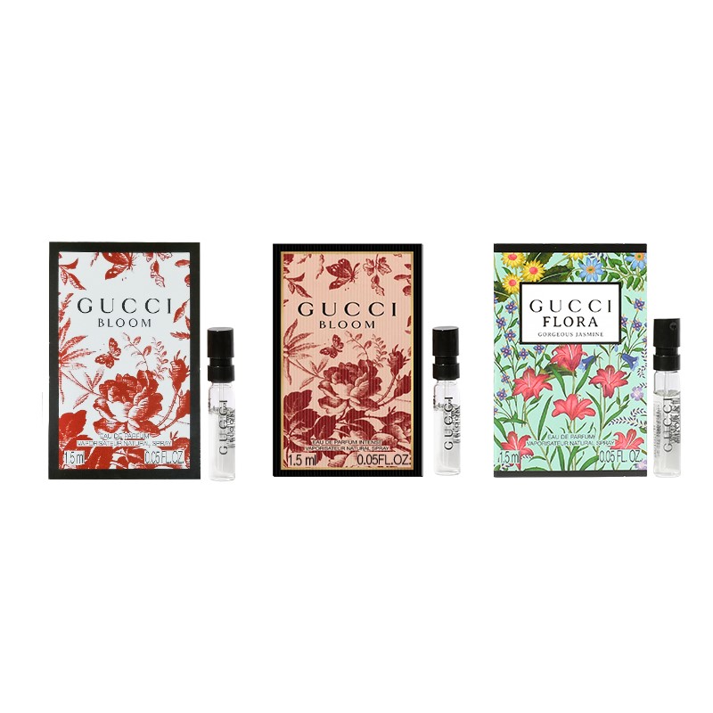 

Пробники духов унисекс GUCCI, Flora Women's Eau De Parfum+Flora Mystique+Dream Jasmine Perfume 1.5ml*3