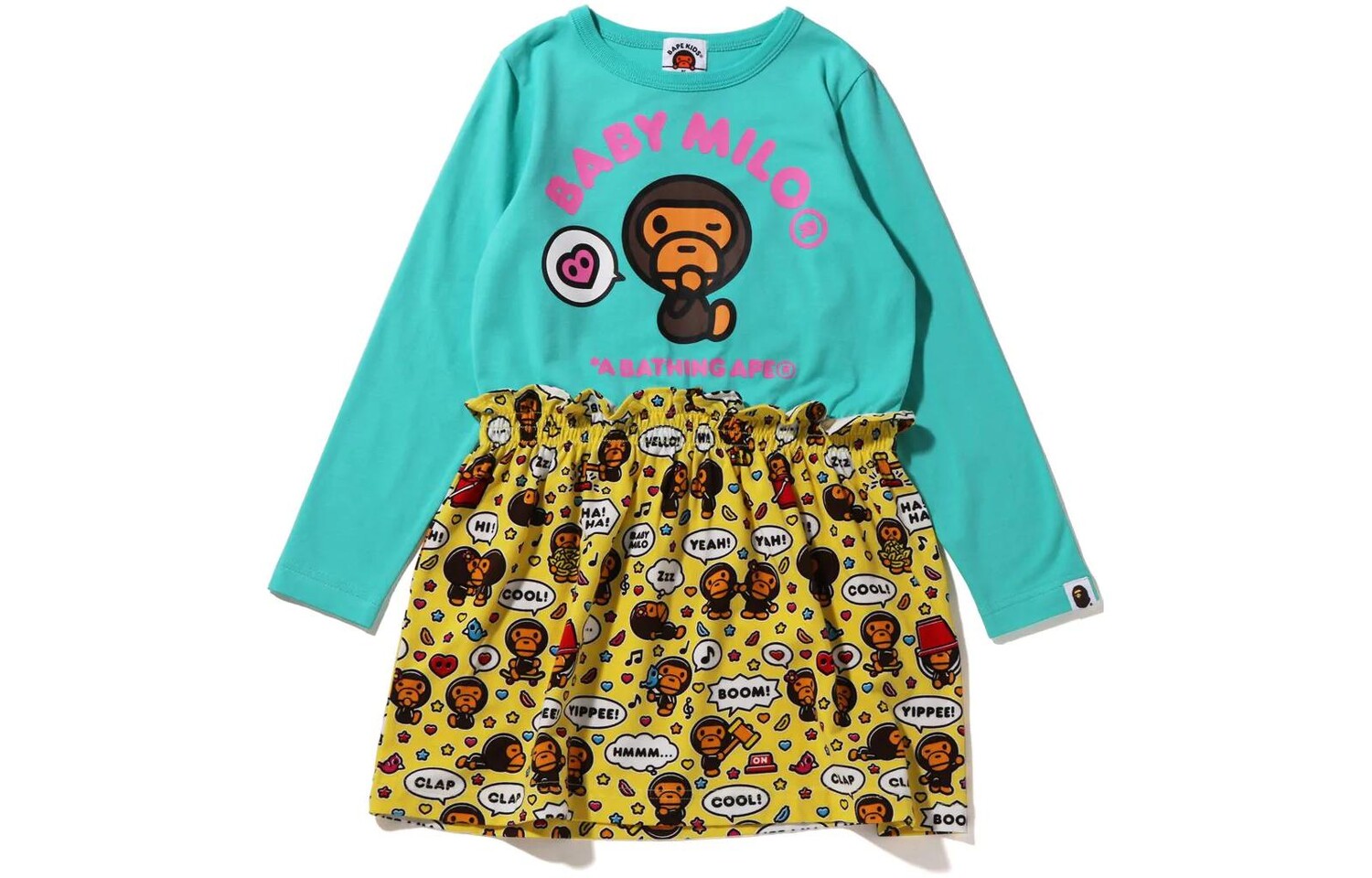 

Детская толстовка A Bathing Ape, цвет Emerald