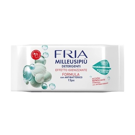 

Антибактериальные многофункциональные карманные салфетки Fria, 12 шт.