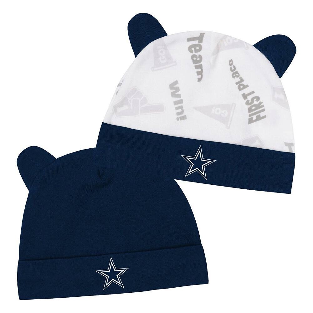 

Набор шапочек-бини для младенцев темно-синего/белого цвета Dallas Cowboys Baby Bear Outerstuff, цвет Cow Navy