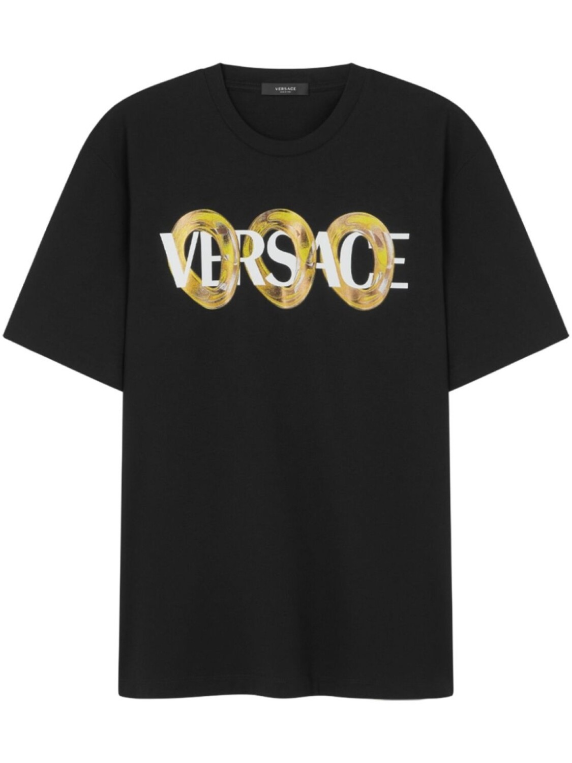

Versace футболка с логотипом, черный