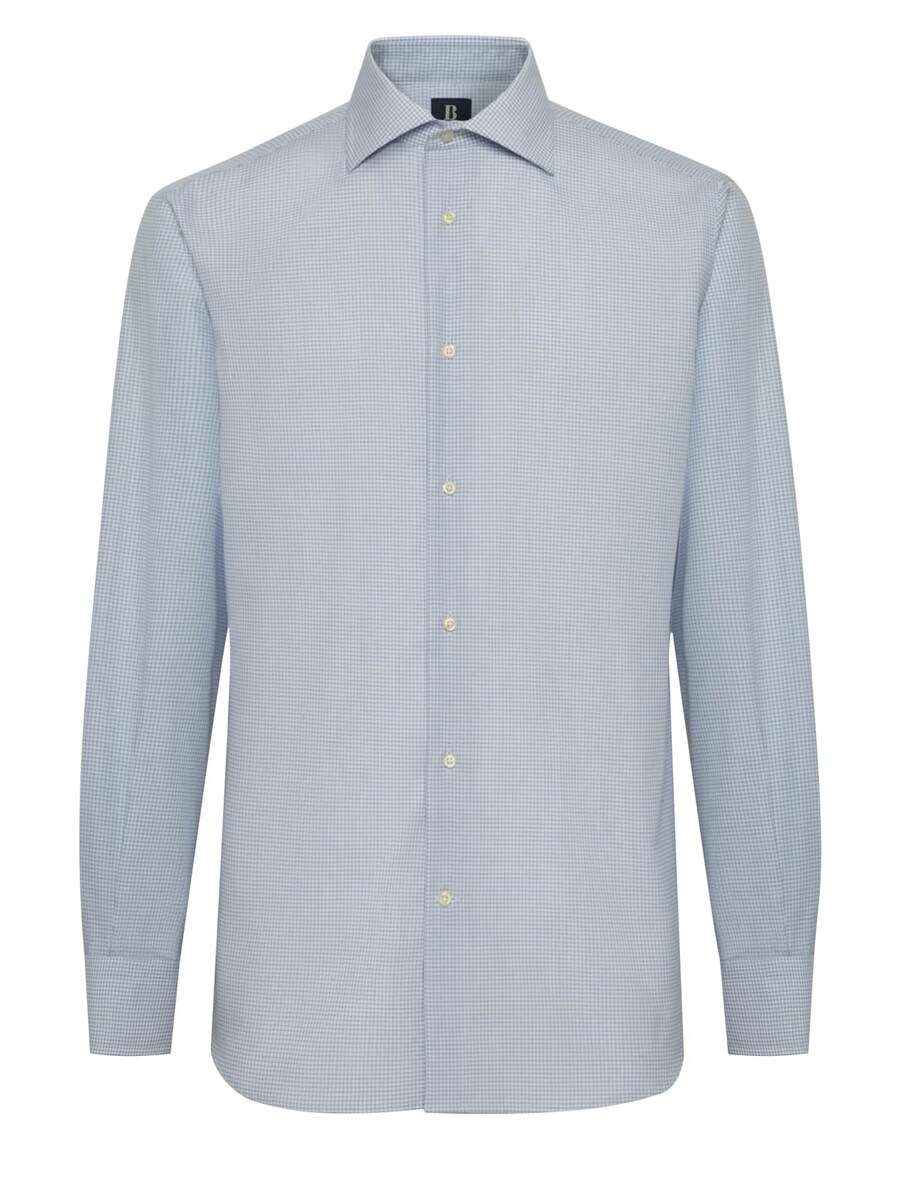 

Клетчатая рубашка Boggi Milano Regular fit Business Shirt, цвет opal