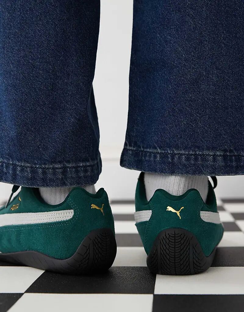 Кроссовки Speedcat OG темно-зеленого цвета Puma — фото 3