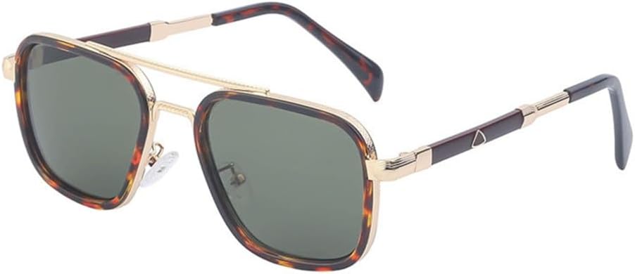 

Солнцезащитные очки для мужчин, винтажные квадратные, ретро, ​​солнцезащитные очки для женщин, модные очки для защиты от синего света, C5, один размер MTZJH, One Color