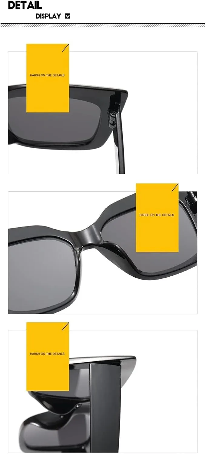 

Солнцезащитные очки в стиле ретро с крупной оправой «кошачий глаз» 2026 года для мужчин и женщин, для отдыха на природе и пляже (Цвет: D, Размер: 1) MTZJH, One Color