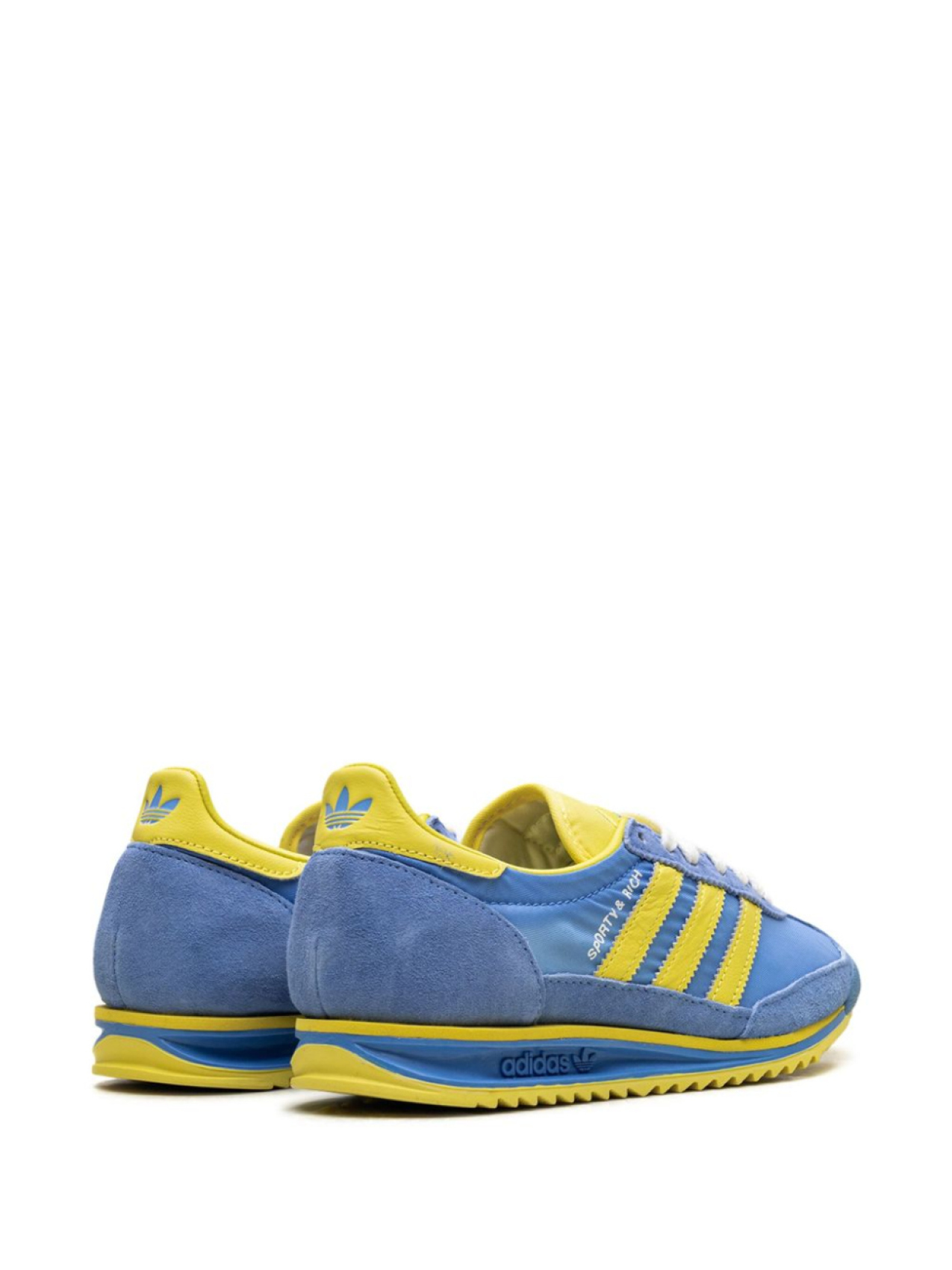 Adidas кроссовки SL 72 Sweden Pack - Blue/Yellow/Cloud White из коллаборации со Sporty & Rich, синий — фото 3