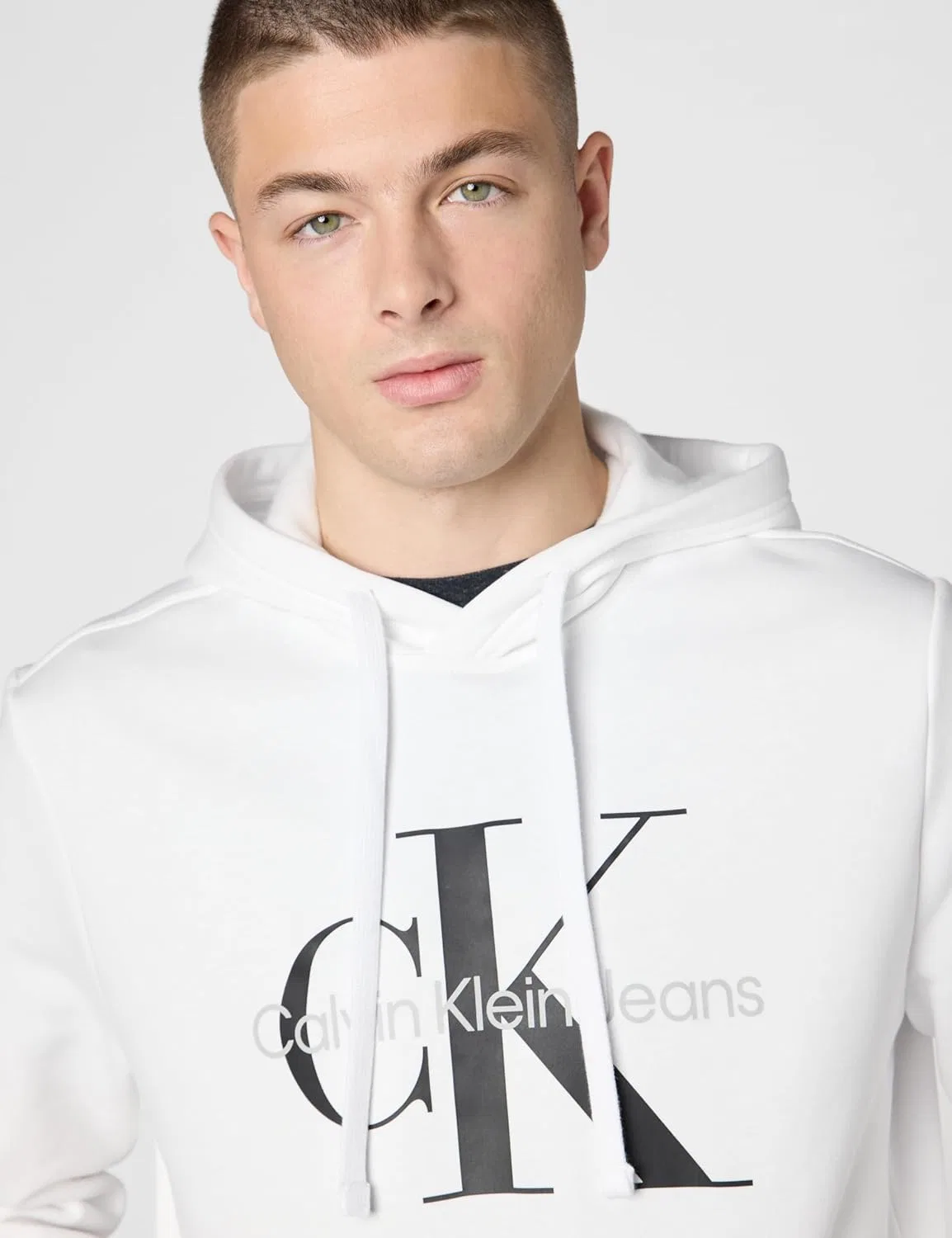 Мужская флисовая толстовка с капюшоном и логотипом Calvin Klein — фото 3