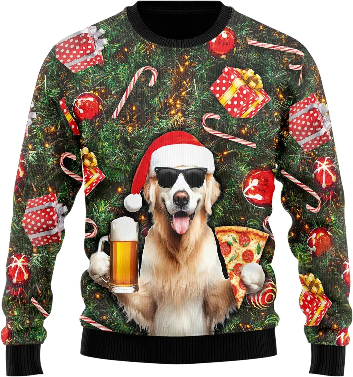 

Свитер Party Dog Ugly Christmas для женщин и мужчин, модель PA59 HANZSPROUT