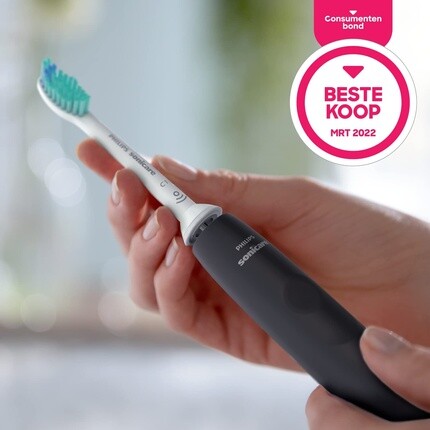 Электрическая зубная щетка Philips Sonicare Series 3100, черная — фото 2