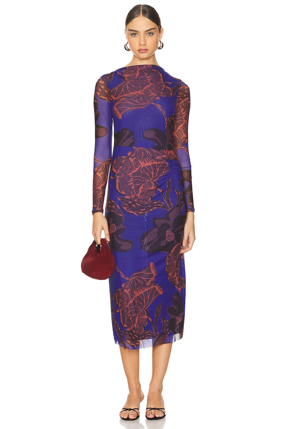 

Платье катя длиной до щиколотки Cleobella, цвет la rouge print