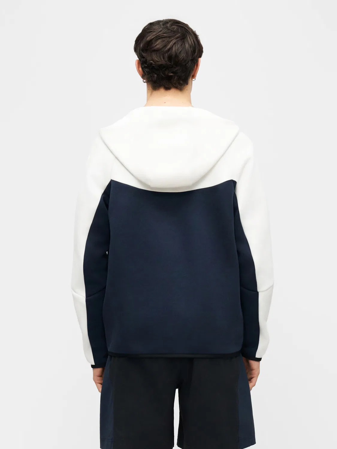 Толстовка на молнии из технологического флиса Nike Sportswear, White — фото 4