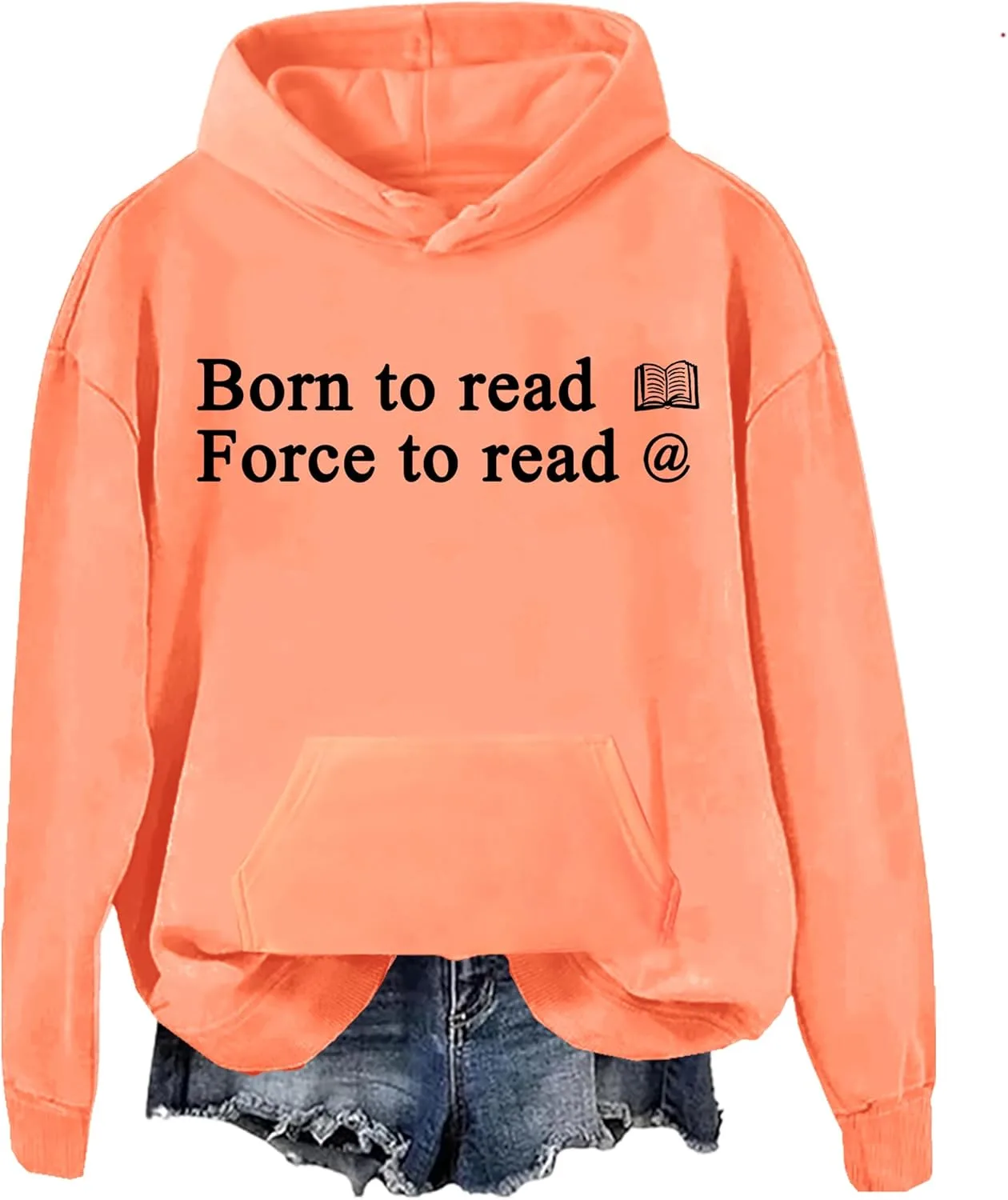 

Толстовка Born To Read Books Forced To Read Emails woati