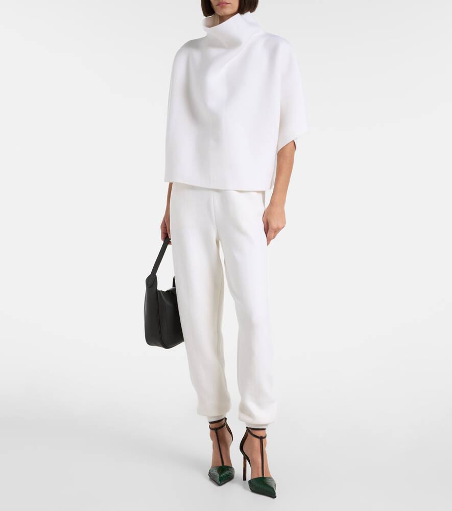 Брюки зауженные из шерсти и кашемира Tom Ford, Off White — фото 2